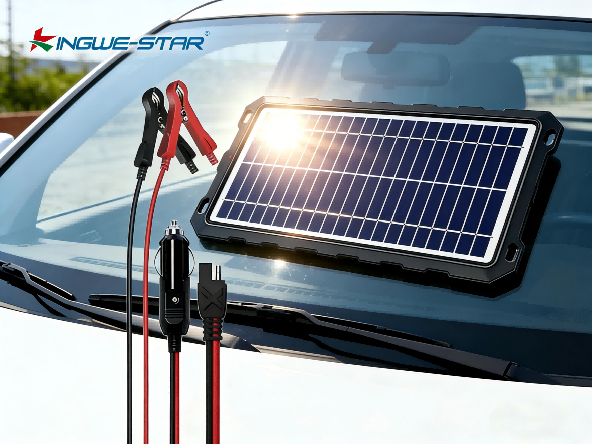 Solar Panel Trickle Charging Kit for Car